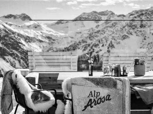 Alp Arosa Winter BW